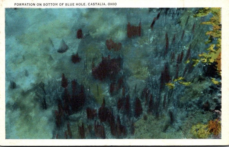 Ohio Castalia Formation On Bottom Of Blue Hole