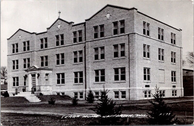 Real Photo Postcard Serra Home in Jefferson, Wisconsin