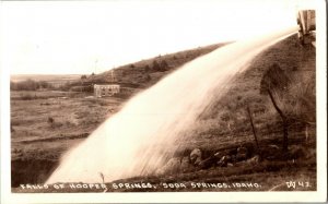 RPPC, Falls of Hooper Springs, Soda Springs ID Vintage Postcard C58