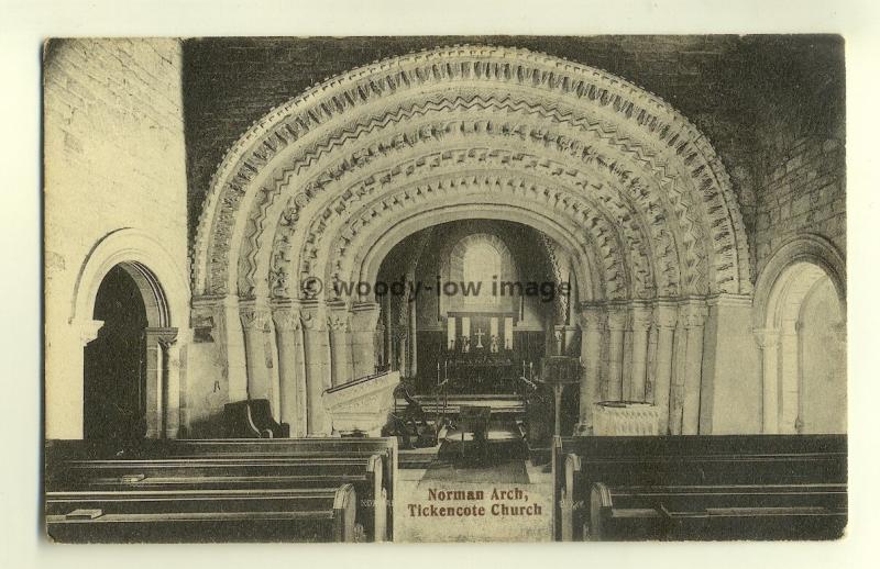 cu1729 - Tickencote Church , Rutland - postcard
