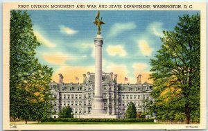 M-13575 First Division Monument and War and State Department Washington DC