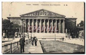 Postcard Old Paris Chamber of Deputies