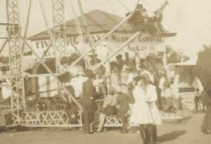 Murray NEBRASKA RP c1910 FERRIS WHEEL Carnival nr Omaha Lincoln Nebraska City