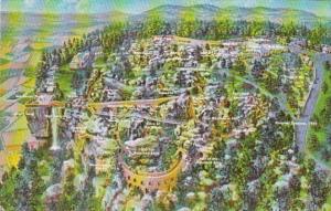 Tennessee Chattanooga Birds Eye View Rock City Atop Lookout Mountain