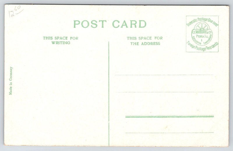 De Kalb Illinois~Northwestern Railroad Station~Semaphore~Train Depot~c1908 PC