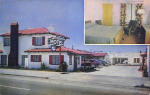 El Cerrito, California IDAHO MOTEL Roadside c1940s Chrome Vintage Postcard