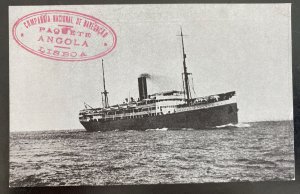 Mint Portugal Real Picture Postcard Navigation company Angola Ship Paqueboat