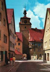 Vintage Postcard Rothenburg O. D. Tauber Weiber Turm mit Judentanzhaus Bavaria