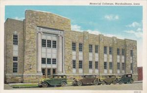 Iowa Marshalltown The Memorial Coliseum Curteich