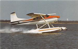 Cessna 185 Float Plane Wichita Kansas 1979 postcard