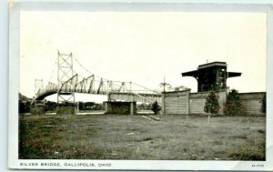 Picture Postcard Silver Bridge Gallipolis Ohio c1942 A10