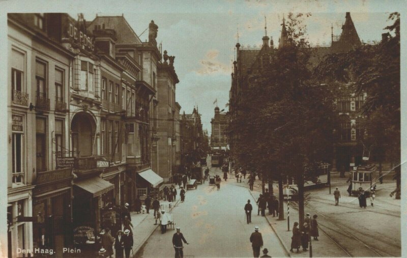 Netherlands Den Haag Plein The Hague Vintage RPPC 04.19