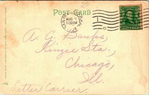 Vtg Tarjeta Postal 1907 - Reunión Olivos En California - Adolph Selig Pub