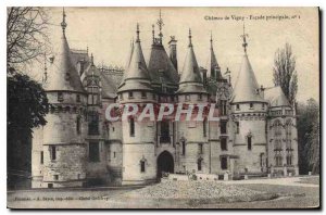 Old Postcard Chateau de Vigny Main Facade