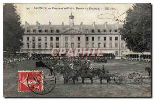 Saumur Old Postcard Carousel military flag Store (horse racing)