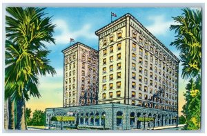 Sacramento California CA Postcard Senator Hotel Building Exterior 1954 Vintage