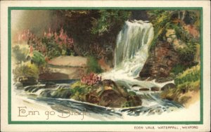 Winsch Eden Vale Waterfall Wexford Ireland St Patrick's Day c1910 Postcard