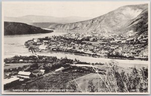 Dawson City YT showing Mouth Klondyke River Unused Cribb's Postcard H67