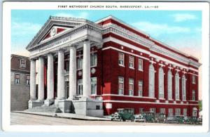 SHREVEPORT, Louisiana  LA    FIRST METHODIST CHURCH South  c1920s    Postcard