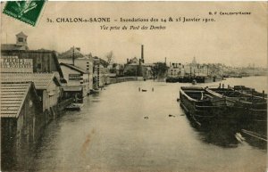 CPA Chalon sur Saone Vue prise du Pont des Dombes FRANCE (952676)