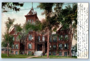 1908 Utica New York Vintage Postcard Faxton Hospital Building Exterior Posted