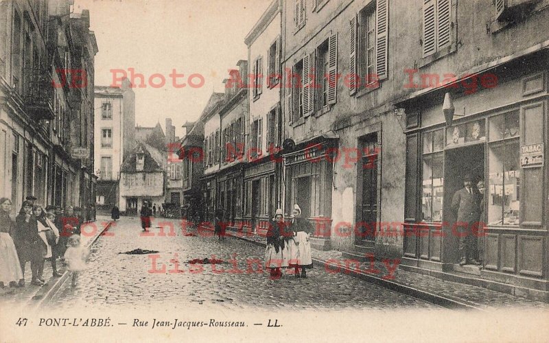 France, Pont-L'Abbe, Rue Jean-Jacques Rousseau, LL Pub No 47