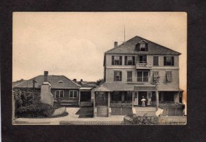 MA The Springfiled Hotel Nantucket Massachusetts Postcard Cape Cod Damaged