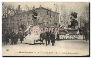 Old Postcard Carnival XXII and SM Vol au Vent amazed Aix en Provence