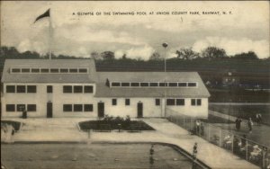 Rahway NJ Union County Park Swimming Pool Postcard