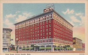 Michigan Grand Rapids Hotel Rowe 1951 Curteich