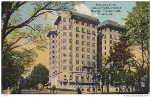 ATLANTA , Georgia , 1900-10s : Peachtree Street , Georgian Terrace Hotel