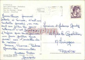 Postcard Modern Venice Clock Tower Lion