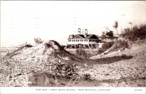 New Buffalo MI Michigan THE RIO Hotel~Roadside~Sand Dune 1947 CR Childs Postcard