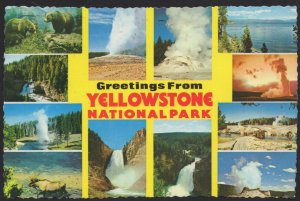 Wyoming MultiView Yellowstone National Park pm1978 ~ Cont'l