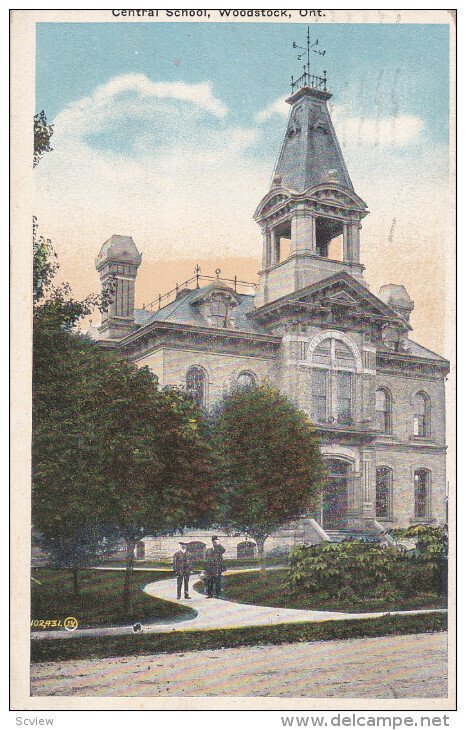 Central School, WOODSTOCK, Ontario, Canada, 1910-1920s