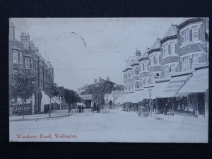 WALLINGTON Woodcote Road LEICESTER & SON, WINE & SPIRIT MERCHANT c1905 Postcard