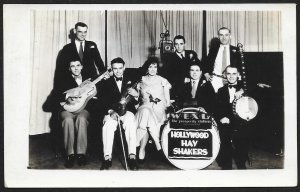 Publicity Photo Hollywood Hay Shakers Small Band RPPC Unused c1930s