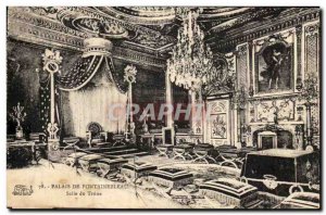 Old Postcard Palais De Fontainebleau Salle du Trone