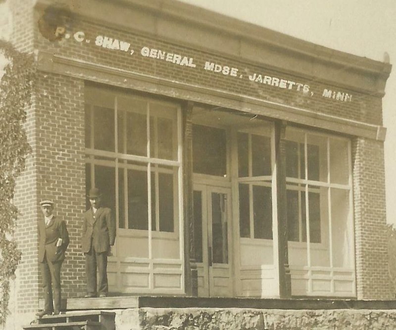 Jarrett MINNESOTA RP c1910 GENERAL STORE nr Zumbro Falls GHOST TOWN Jarretts