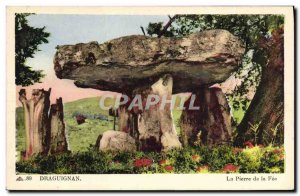 Old Postcard Dolmen Megalith Draguignan Stone of the fee