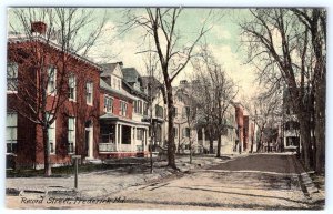 1910-20's FREDERICK MARYLAND MD RECORD STREET HOMES DIRT ROADS ANTIQUE POSTCARD