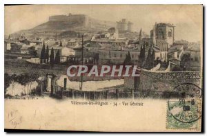 Old Postcard Villeneuve Avignon Vue Generale