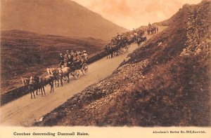 Coaches descending Dunmail Raise Scotland, UK Unused 