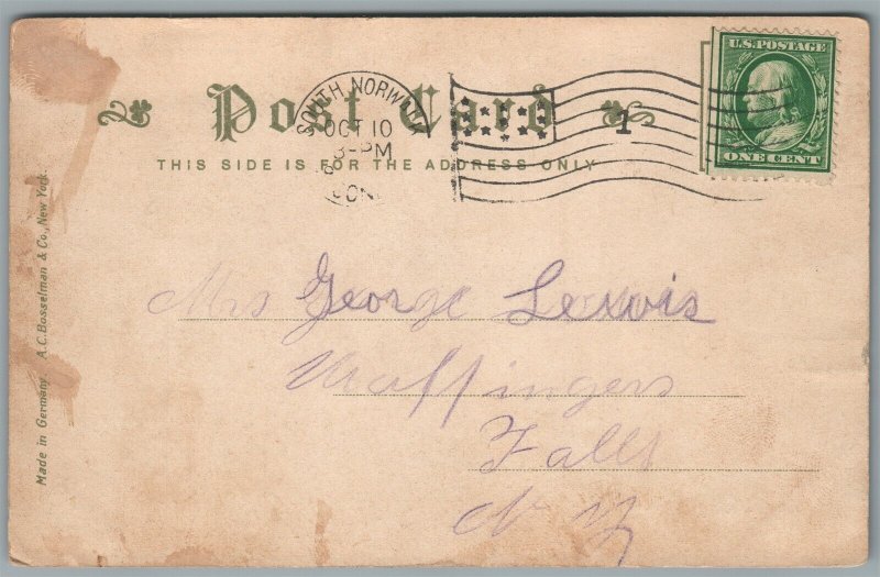 NORWALK CT NORTH MAIN STREET SO. ANTIQUE POSTCARD