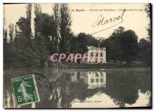 Old Postcard Rueil Manoir Richelieu in Lake Mirage