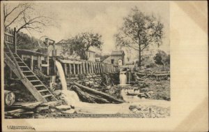 North Branch Sullivan County Mill Race c1905 Postcard