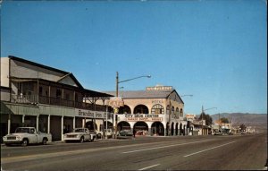 Parker Arizona AZ 1950s Pickup Trucks Street Scene Vintage Postcard