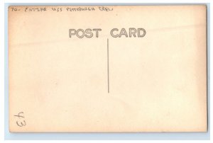 c1920's Entire U.S.S. Pittsburgh Crew RPPC Photo Unposted Vintage Postcard 