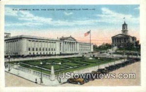 War Memorial Bldg. State Capitol - Nashville, Tennessee TN  