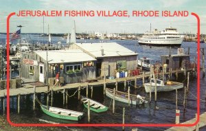 Lot of 10 Postcards, Fishing Village & Block Island Ferry, Narragansett, RI.